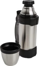 Thermos The Rock Vacuum Insulated 1 Liter Beverage Bottle, stainless steel/black, 1.1 quart (2510TRI2) - Image 4