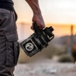 Combat Canteen - 32oz Insulated Water Bottle with Paracord Handle, Stainless Steel Water Jug with Rugged Pockets for Keys, Wallet & Phone - Black Digital - Image 4