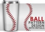 Onebttl Personalized Baseball Gifts for Teen Boys, Men, Coaches, 20oz Stainless Steel Tumbler with Laser Etched Initials for Baseball Players, Lovers, White - B - Image 3