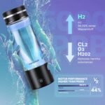 Hydrogen Water Bottle Generator - Molecular Water Machine Ionizer Up to 3000 PPB & SPE/PEM Technology, Kangen Smart Water Bottle and Boosted Oxygen - Image 4