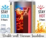 Onebttl Personalized Leopard Cup with Initial - Unique Gifts for Women Who Have Everything on Birthday, Christmas - 20 oz Double-Wall Vacuum Tumbler with Lid and Straw - Golden Glitter - Letter M - Image 5