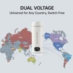 Dual Voltage Portable Electric Kettle Travel Hot Water for Tea, Coffee, 6 Temperature Controls and LCD Display, 316 Stainless Steel and 450ml, Auto Shut Off & Boil Dry Protection - Image 4