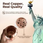 CLEO HOME 100% Pure Copper Water Bottle for Drinking, 32 Oz Hammered Ayurvedic Copper Bottle for Drinking Water | Leak-Proof & Eco-Friendly | For Yoga, Office, Travel with Canvas Carry Bag & Brush - Image 4