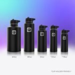 IRON °FLASK Camping & Hiking Hydration Flask with Straw, Wide Mouth Insulated Stainless Steel Sports Water Bottle - 22 oz Aurora - Image 6