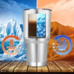 DOMICARE 30 oz Tumbler with Lid and Straw, Stainless Steel Tumblers Bulk, Insulated Vacuum Double Wall Travel Coffee Mug, Durable Powder Coated Tumbler Cup (Stainless Steel, 1) - Image 4