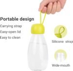 emoi BPA Free Water Bottle, 12oz/360ml Cute Water Bottle with Carrying Strap, Ideal for Kids Boys Girls Students Women Healthy Hydration-Green - Image 6