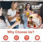 16Pcs Glass Cups With Bamboo Lids and Straws,16Oz Ice Coffee Cup,Drinking Glasses Cups Set,Water Bottles Glasses for Juicing,Beer,Coffee,Soda,Tea-Glass Tumbler Reusable for Gifts - Image 5