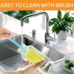 3 Pack 12oz Glass Drink Bottles with Lids, 360ml Vintage Glass Water Bottles with Caps, Reusable Juice Containers Drinking Jars for Juicing, Milk, Ginger, Kombucha, Beverage - Image 6