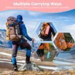 Collapsible Water Bottles, BPA Free Foldable Portable Silicone Water Bottles for Traveling Camping Hiking Sports Outdoors, Reuseable,Lightweight,Leakproof -16oz, Pink - Image 6