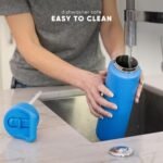 Simple Modern Water Bottle with Straw Lid | Vacuum Insulated Stainless Steel Metal | Reusable Leak Proof BPA-Free Cup for School | Summit Collection | 22oz, Cotton Candy Tie Dye - Image 8