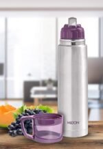 Milton Thermos for Hot Drinks 1000 ml (34 oz), 24 Hours Hot and Cold, Stainless Steel Water Bottle, Double Walled Vacuum Insulated Flask for Hot Coffee, Thermosteel, Leak Proof, Glassy, Purple - Image 3