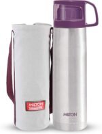 Milton Thermos for Hot Drinks 1000 ml (34 oz), 24 Hours Hot and Cold, Stainless Steel Water Bottle, Double Walled Vacuum Insulated Flask for Hot Coffee, Thermosteel, Leak Proof, Glassy, Purple - Image 4