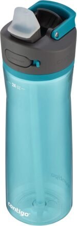 Contigo Ashland 2.0 Leak-Proof Water Bottle with Lid Lock and Angled Straw, Dishwasher Safe, Interchangeable Lid, 24oz, Juniper - Image 3