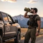 Combat Canteen - 32oz Insulated Water Bottle with Paracord Handle, Stainless Steel Water Jug with Rugged Pockets for Keys, Wallet & Phone - Green Digital Camo - Image 6