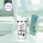 Gifts for Wife, 20 oz Insulated Tumbler Cups with Lid, Wedding Anniversary for Women, Valentines Birthday Christmas Gift Ideas, Stemless Double Wall Vacuum Travel Tumbler for Coffee - Image 5