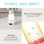 Portable Baby Bottle Warmer for Travel - 17 oz Big Capacity - Milk & Water Warmer, Ideal for Breastmilk and Baby Bottles - Accurate Temperature Control - Touch Screen Display - On-The-Go Convenience - Image 5