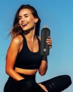 Insulated Water Bottle with Lid, 25 oz Reusable Leak-Proof Metal Stainless Steel Water Bottles for Travel, Sports, Gym, Outdoor (Black) - Image 5