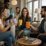 Lallisa 8 Pack Stainless Steel Cups 16 oz Pint Tumbler Colorful Stackable Pint Cups Metal Drinking Glasses for Kids Birthday Adults Coffee Beer Bar Home Travel Outdoor Camping, Unbreakable - Image 6