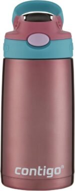 Contigo Kids Straw Stainless Steel Water Bottle with AUTOSPOUT Lid 13oz Punch - Image 4