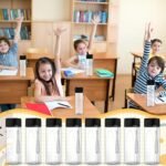 Nuogo 20 Pcs Water Bottles Bulk 17 oz Plastic Sports Water Bottles for Kids Adults Reusable Leak Proof Portable Large Drinking Cups for School Outdoor Gym Travel Fitness(Black) - Image 4