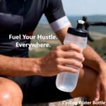 Squeeze Sport Water Bottle, 24oz Leak-Proof BPA-Free Cycling Water Bottles, Suitable for Cycling Gym Hiking Outdoor Sports.(clear)……… - Image 3