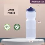 Squeeze Sport Water Bottle, 24oz Leak-Proof BPA-Free Cycling Water Bottles, Suitable for Cycling Gym Hiking Outdoor Sports.(clear)……… - Image 10