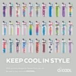 O2COOL Mist 'N Sip Misting Water Bottle 2-in-1 Mist And Sip Function With No Leak Pull Top Spout Reusable Sports Water Bottle - 20 oz (Basketball) - Image 5