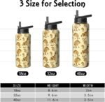 32oz Giraffe Lovers Water Bottle with Handle and Flip Straw, Giraffe Sports Stainless Steel Insulated Cup Travel Coffee Mug Tumbler, Birthday Mothers Day Chritmas Gifts for Women - Image 3