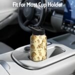 32oz Giraffe Lovers Water Bottle with Handle and Flip Straw, Giraffe Sports Stainless Steel Insulated Cup Travel Coffee Mug Tumbler, Birthday Mothers Day Chritmas Gifts for Women - Image 4