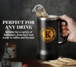 Onebttl Personalized Travel Mug with Handle, Beer Stein for Men, Funny Custom Alcohol Gifts for Beer Lovers, Unique Birthday Christmas Gifts for Him, the Man the Myth the Legend, J - Image 4