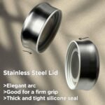 32 oz Glass Water Bottles with Stainless Steel Lid and Sleeve - Borosilicate Glass Sports Water Bottle with Strap for Drinking - Image 6