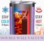 Onebttl Purple Butterfly Gifts for Women with Initial for Butterfly Lovers, 20oz Stainless Steel Tumbler, Perfect for Birthday, Christmas, Mother's Day - Glitter R - Image 3