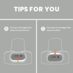 BOTTLE BOTTLE Insulated Water Bottle 24 oz with Handle and Flip Tops Lids Stainless Steel Water Bottle Push Button Lid Leak proof Portable for Running Travel Sports Hiking gray - Image 3