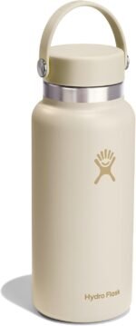 Hydro Flask Water Bottle - Insulated Stainless Steel - Wide Cap Lid, Non Spill, Leakproof 32 Oz Coconut Cream - Image 3