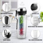 Zulay Fruit Infuser Water Bottle - 34oz - Leakproof With Full-Length Infusion Rod - Men Women's Ideal Fitness Gift Or For Gym, Camping - Image 3