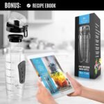 Zulay Fruit Infuser Water Bottle - 34oz - Leakproof With Full-Length Infusion Rod - Men Women's Ideal Fitness Gift Or For Gym, Camping - Image 4