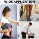 Vesici Slim Water Bottle 8.8 oz Small Stainless Steel Purse Compact Insulated Water Bottles Camping Travel Backpack Pocket Flask for Car Cold Coffee Tea(Black, Red,2 Pack) - Image 5