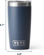 YETI Rambler 10 oz Tumbler, Stainless Steel, Vacuum Insulated with MagSlider Lid, Stainless - Image 4