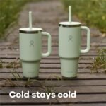 Hydro Flask Travel Tumbler with Handle, Lid and Straw - Insulated Stainless Steel in 40 Oz Reef Pink - Image 10