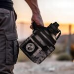 Combat Canteen - 64oz Insulated Water Bottle with Paracord Handle, Stainless Steel Water Jug with Rugged Pockets for Keys, Wallet & Phone - White Digital - Image 5