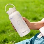 32oz Personalized Cute Ocean Bow Insulated stainless steel water bottles, Double-Wall Vacuum Insulation Design for Home,Gym, Sports, Leakproof Sports Bottle with Straw, Gifts for Girls Woman - Image 4