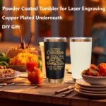 20 oz Tumbler Bulk 4 Pack Stainless Steel Tumbler with Lid and Straw, Double Wall Vacuum Insulated Travel Coffee Mug for Laser Engrave, Powder Coated Cup for Hot and Cold Drinks (Black,4 pack) - Image 6