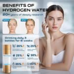 Hydrogen Water Bottle Generator,4500PPB SPE/PEM Technology -Smart Electrolysis Water Ionizer -320ML Portable Rich Hydrogen Water Machine for Health Gifts, 24-Hour Hydrogen Retention (Gold) - Image 3