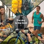 Insulated Water Bottle 128 oz, Triple Wall Vacuum Stainless Steel(Cold for 48 Hrs),Leak Proof & BPA-Free,Half Gallon Water Bottle with Reflective Paracord & Flip Straw for Sports & Travel, Black - Image 5