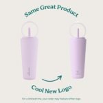 REDUCE Halo 32 oz Stainless Steel Vacuum Insulated Tumbler - Spill Proof Travel Mug with Flip Handle Lid - Keeps Drinks Cold for 32 Hrs - Dishwasher Safe - Cupholder Friendly - Dragon Fruit - Image 3