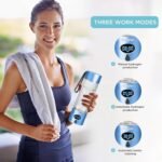 Aiwaylar Hydrogen Water Bottle - Portable, Rechargeable, LED Timer,3 Work Mode, Aluminum and Glass,360ML,Hydrogen Water Ionizer Machine with PEM/SPE Technology, Suitable for Office,Home,Gym Outdoor - Image 4