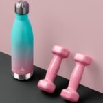 Mont-Clair H2O Stainless Steel Water Bottle, Vacuum insulated - BPA Free, 12h Hot & 24h Cold Drinks, Metal Water Bottle 500ML Leakproof, Ideal for Adult, Kids, Running - Gradient Cyan/Pink - Image 5