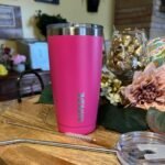 BJPKPK 20 oz Insulated Tumblers With Lid And Straw Travel Coffee Mug Tumbler Cup,Pink - Image 5