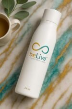 BeLive Smart Water Bottle, White, UV Self-Cleaning, Digital Hydration Tracking, Live Without Limits Collection - Image 5