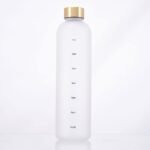 Eforcase Plastic Water Bottle 32 Oz, Slim Water Bottle with Time Marker, 1 Liter Large Capacity Time Marked Cute Water Bottles for Women Men Fitness,Office and Outdoor Sports - Image 3